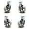 Service Caster 12 Inch Heavy Duty Semi Steel Cast Iron Caster Swivel Lock 2 Brakes SCC, 2PK SCC-KP92S1230-SSR-BSL-2-SLB-2 - alternate 1